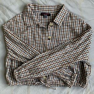 NWOT Cropped shirt XXS